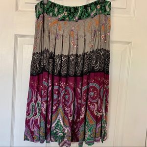 ETRO Print Midi Skirt Size 8